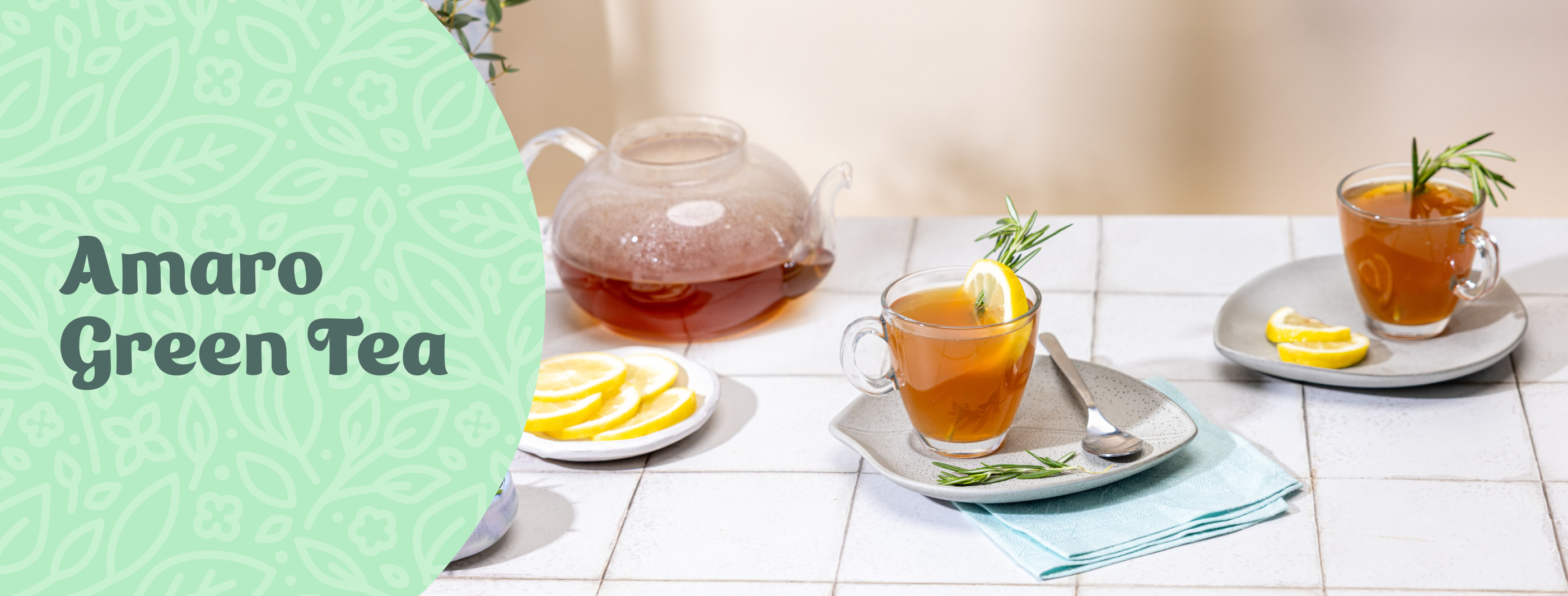 Amaro Green Tea Cocktail