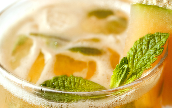Cantaloupe Mint Cooler (Mocktail)