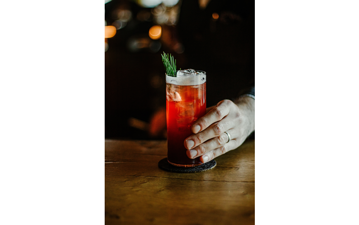 Bourbon Rosemary Punch