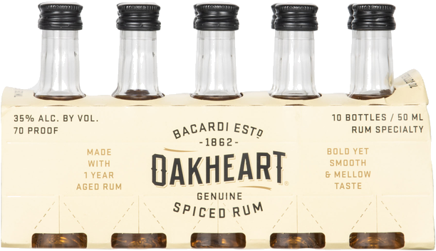 BACARDI OAKHEART SPICED RUM PET