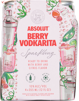 ABSOLUT BERRY VODKARITA 4PK
